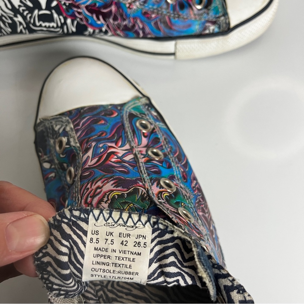 Ed Hardy Tiger Graphic Sneakers | Y2K Tattoo Style | Women’s 8.5 - Picture 5 of 8